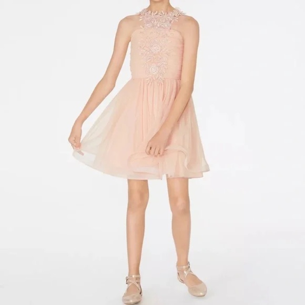 My Michelle Blush Pink Floral Kids Dress
